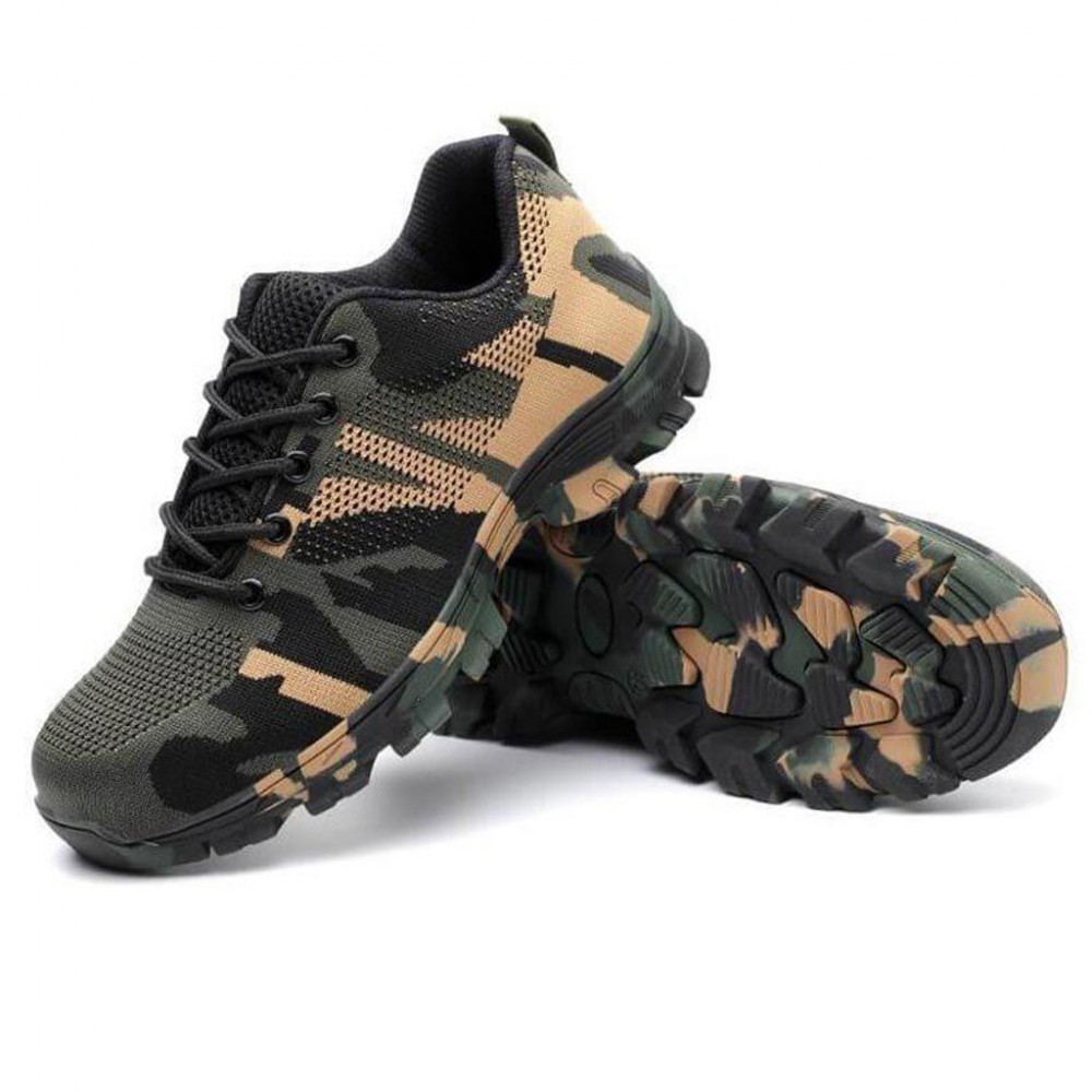 Indestructible Military Camouflage Battlefield Shoes Steel Toe Work ...