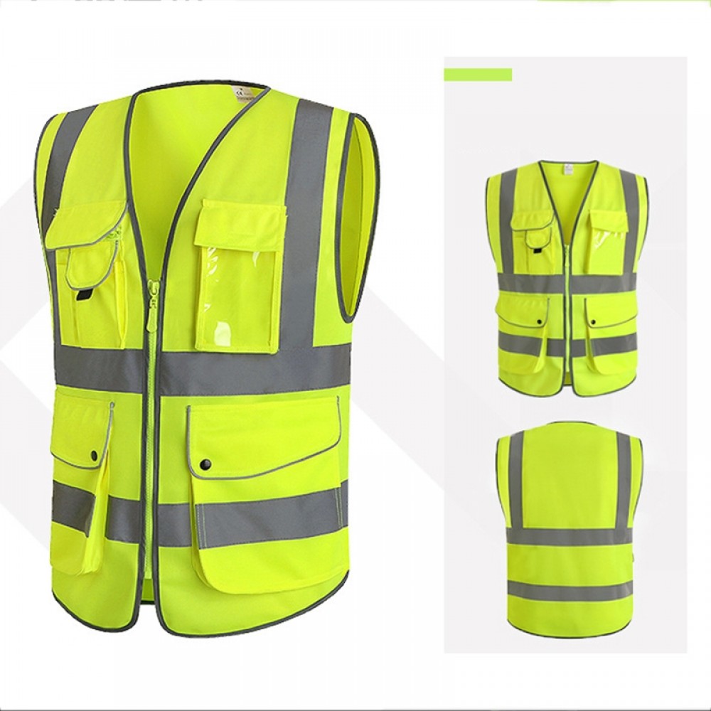 Safety Vests - Hi-Vis Reflective Safety Vest With Pockets - Topsfshoes.com